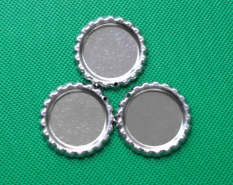 Sliver Bottle Caps,600pcs Flattened Chrome Bottle Caps With 1.8MM Hole For Necklace Pendants,Keychains,DIY Flat Bottle Caps Craft Supplies