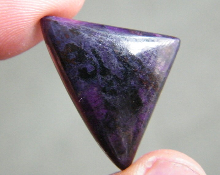 Cabochon De Sugilite Africaine Authentique – Pierre Violette Naturelle Pour Création De Bijoux