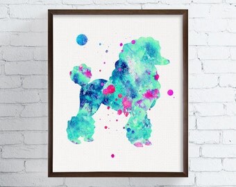 Watercolor Dog, Poodle Art Print, Poodle Painting, Poodle Poster, Dog Painting, Dog Art Print, Watercolor Dog, Dog Wall Art, Dog Wall Decor
