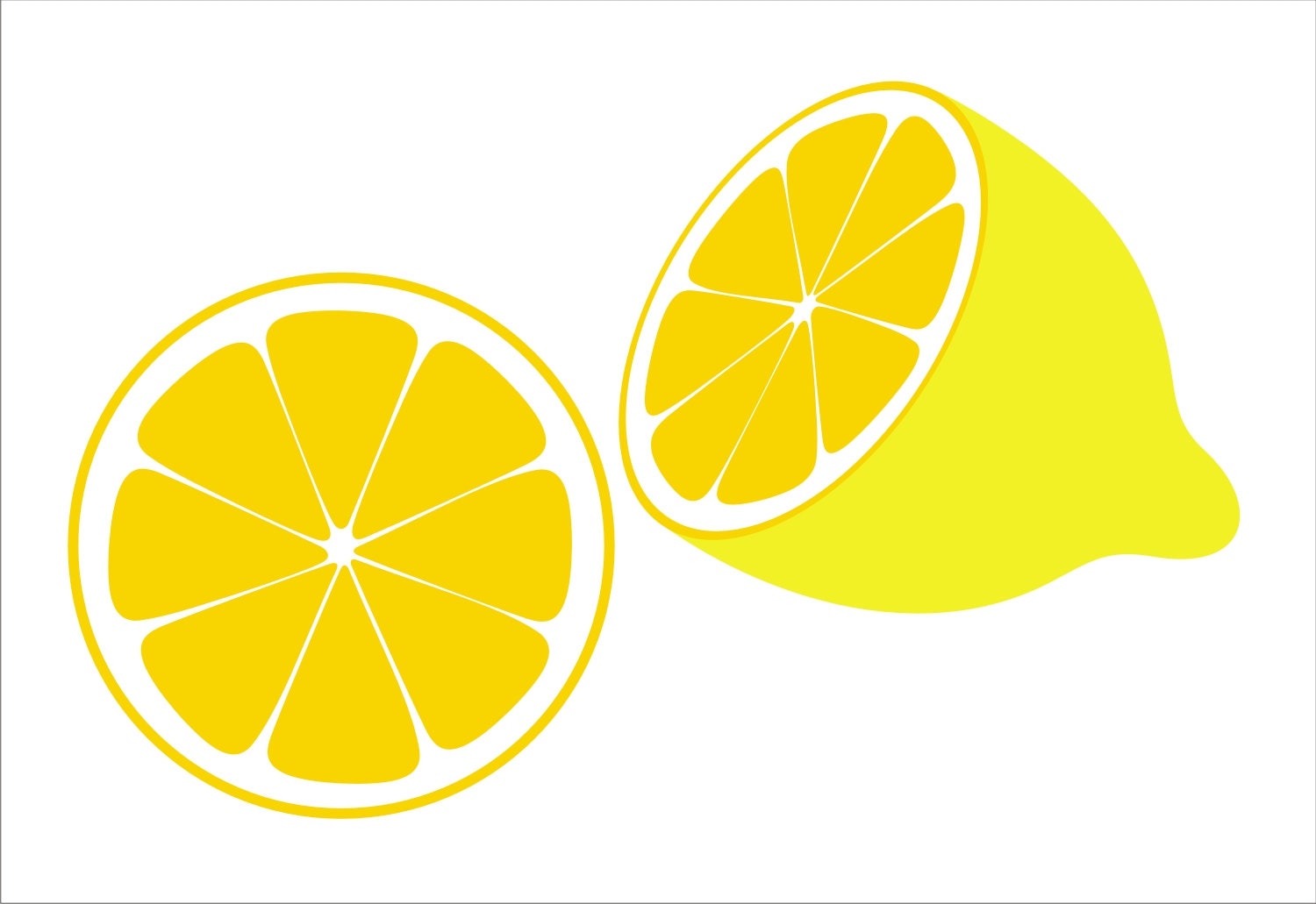 Лимон трафарет рисунок
