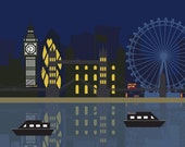 London skyline poster