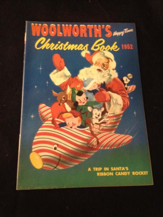 Vintage Woolworths Happy Time Christmas Book 1952