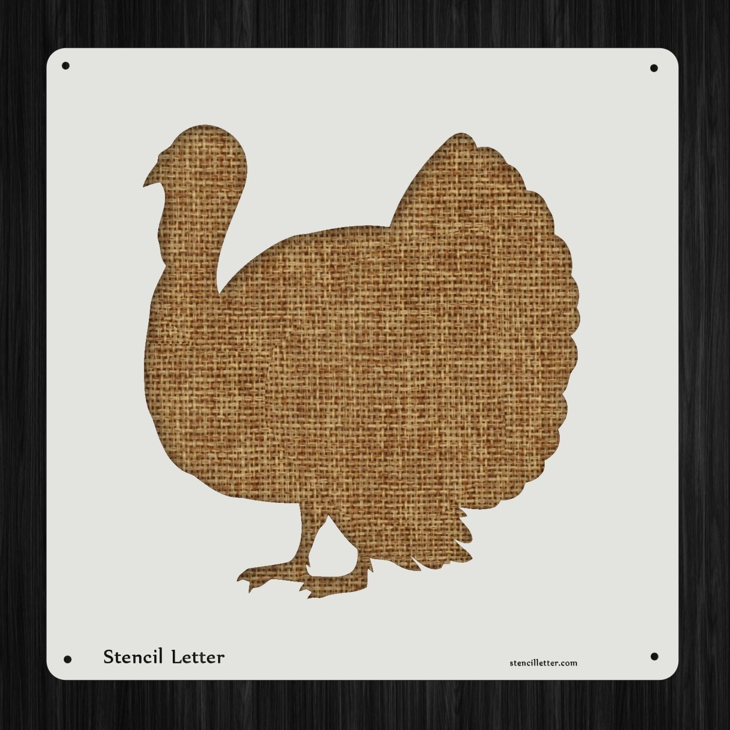 Thanksgiving Turkey 1 Style 2498 DIY Stencil by StencilShapes