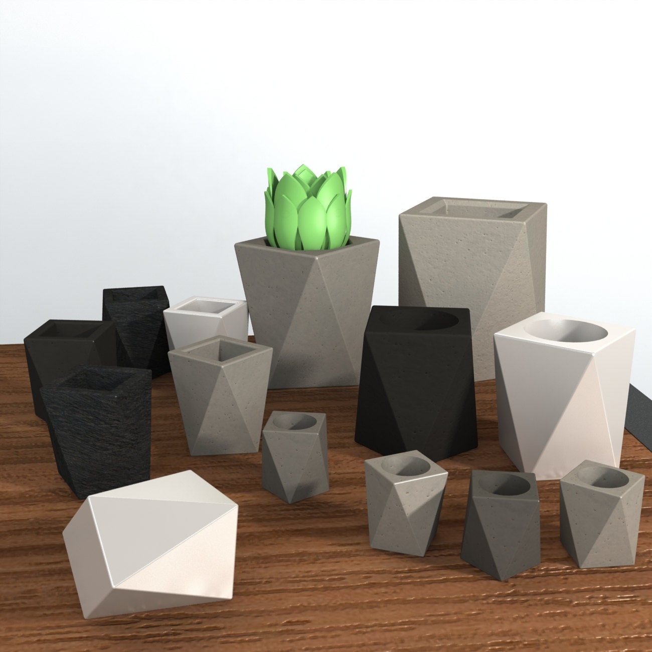 Square Votive Mold Reusable Mold Sizes SXXL Now by BoldPrints