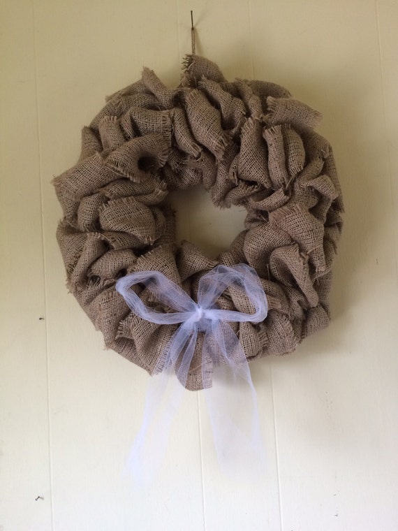 Items similar to Interchangeable Burlap Wreath for All Seasons, Country