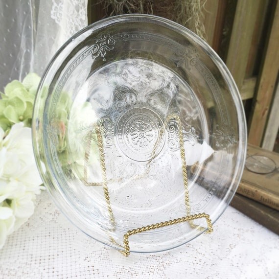 Ornate Mid Century Depression Glass Fire King by
