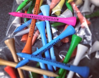 Personalized Golf Tees - 100 Gift Set - Great for Father's Day!