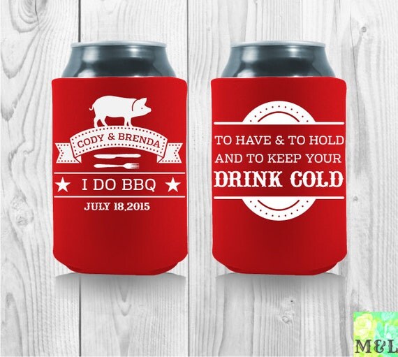 Pig Roast And Toast Koozies Perfect I DO BBQ by MintandLemon