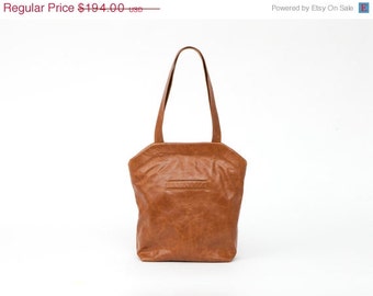 ON SALE Brown leather tote bag - br own tote bag - brown leather bag ...