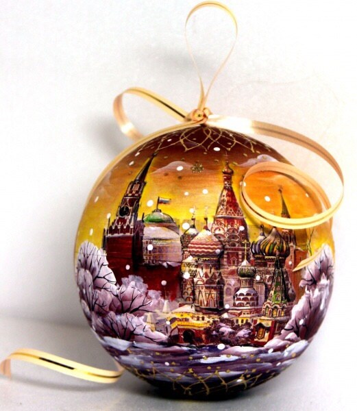 free shipping russian wood christmas ornament red squere free shipping russian wood christmas ornament red squere