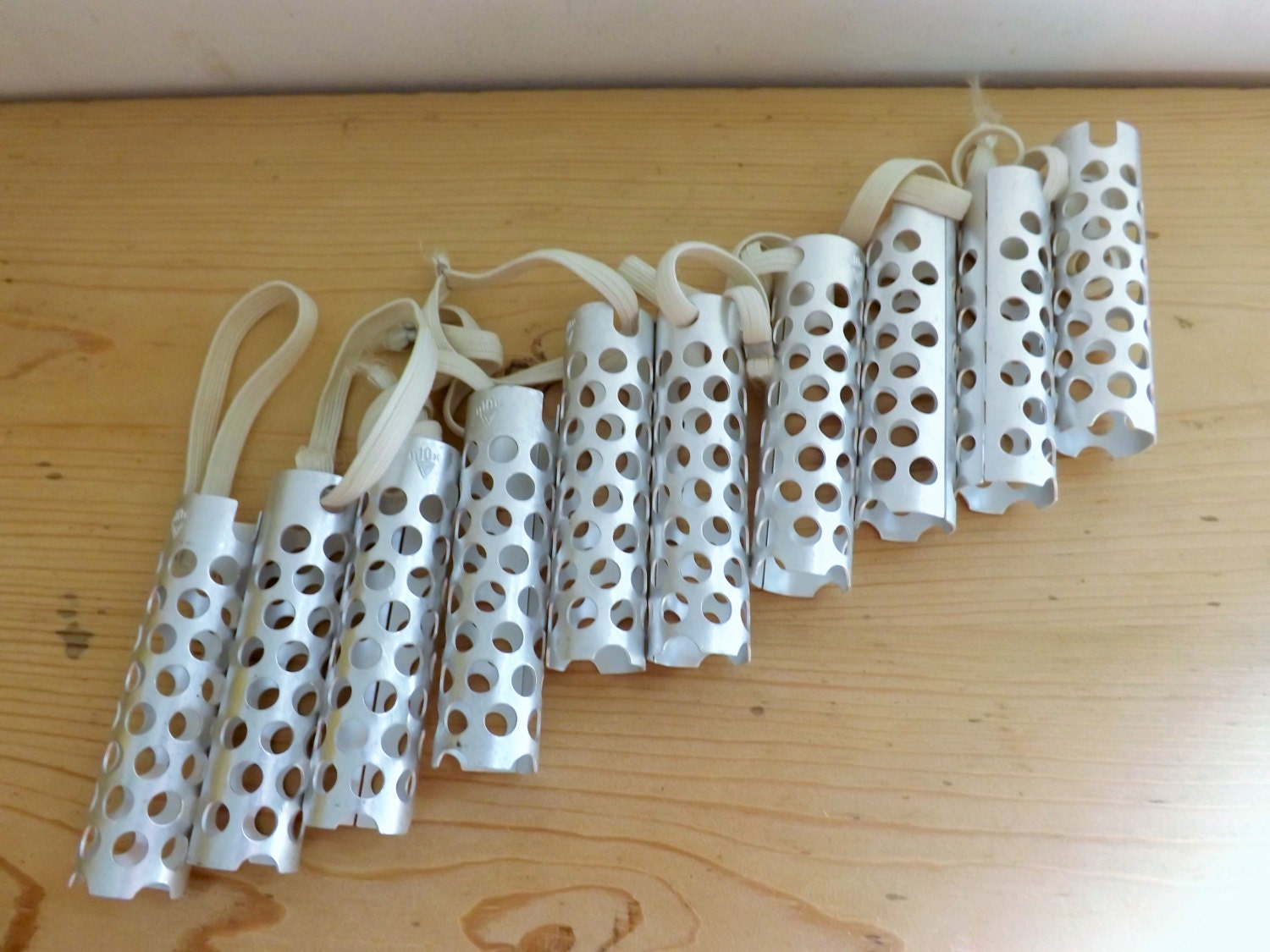 Vintage hair curlers set of 10 Hair rollers metal hair