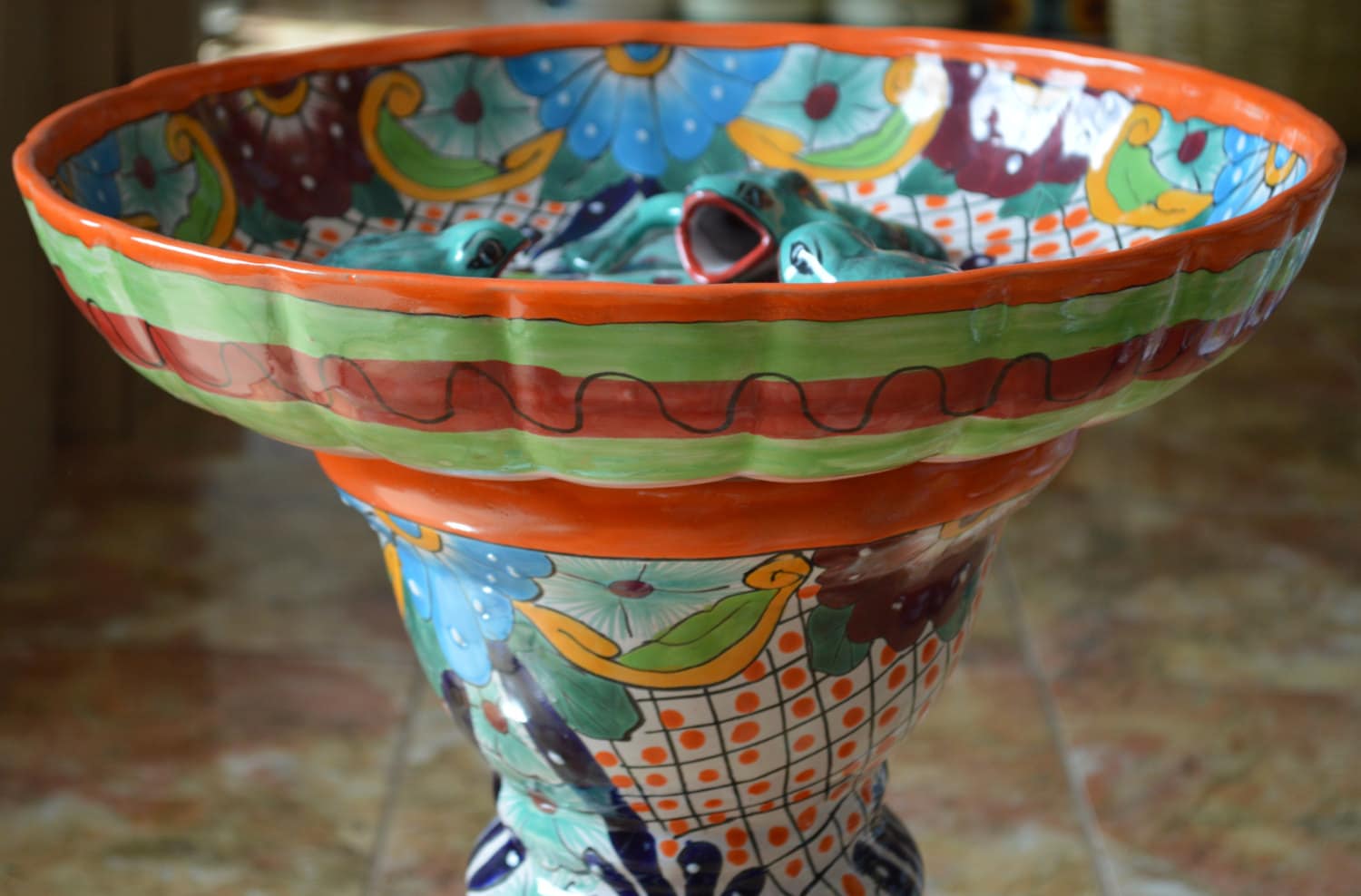talavera mexican pottery bird bath by mexicantalavera on etsy talavera mexican pottery bird bath by mexicantalavera on etsy