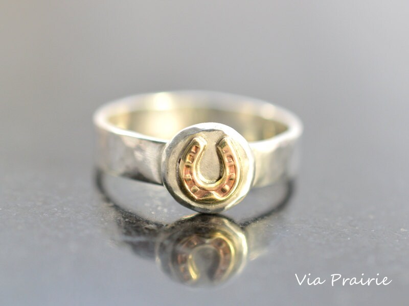Horse shoe ring Horse shoe jewelry Cowboy ring Cowgirl