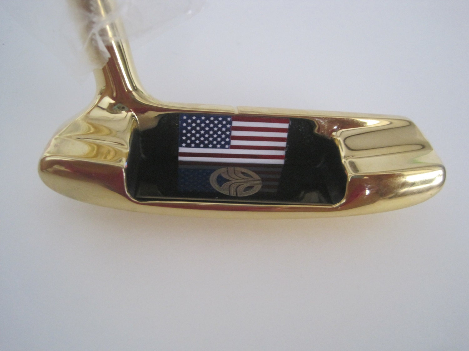 NEW 24K Gold Plated GOLF Putter with American Flag Perfect