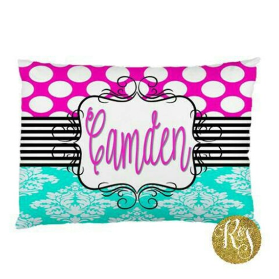 Personalized Name Pillowcase by RebelandSass on Etsy