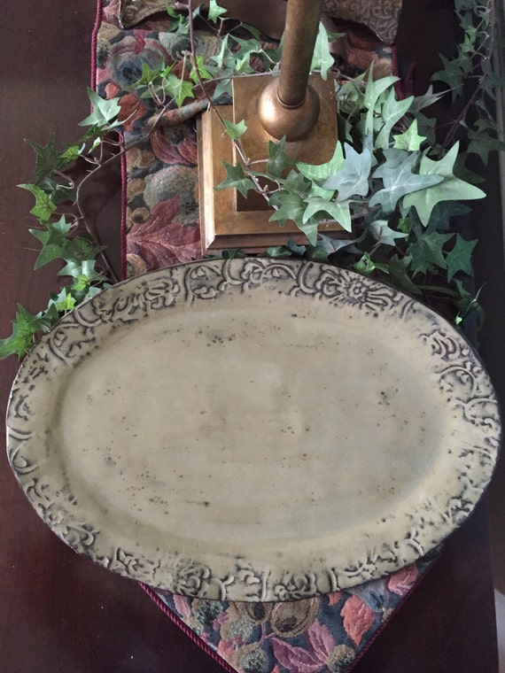 Serving Platter made to order by GreenParrotPottery on Etsy
