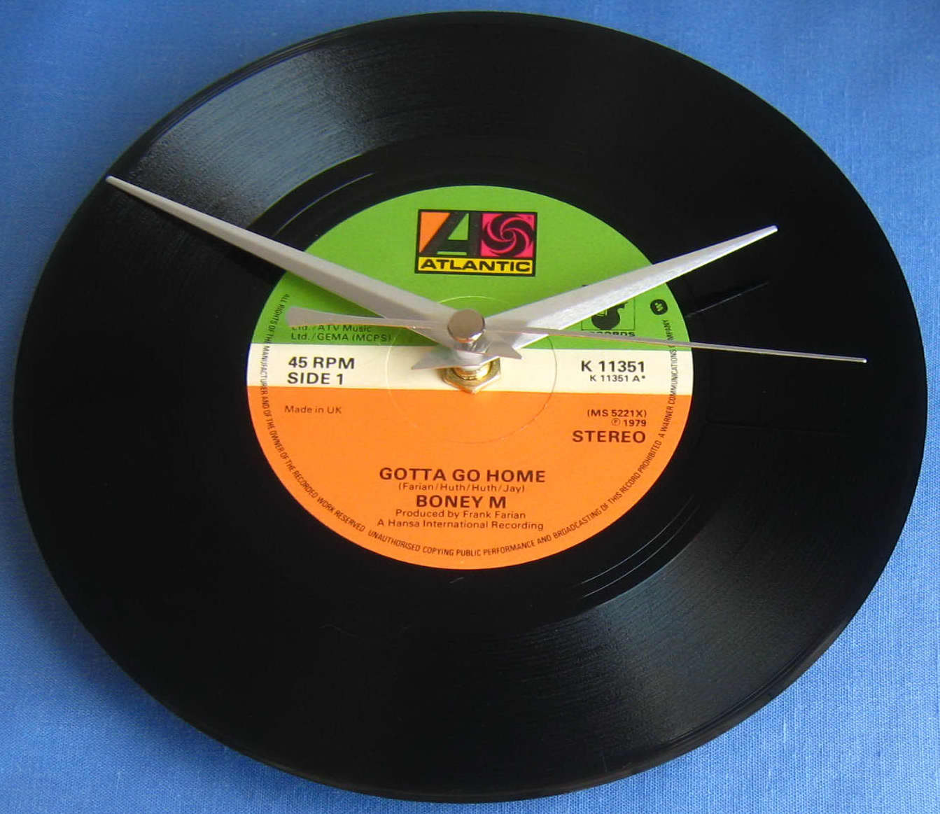 Boney M memorabilia Vinyl Record Clock Gotta by musicclippingsuk