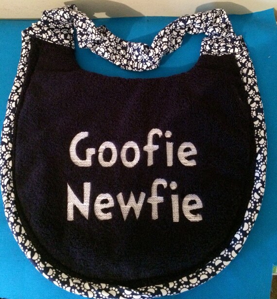 Goofie Newfie drool bib for dogs giant breeds by FivePawsFashion