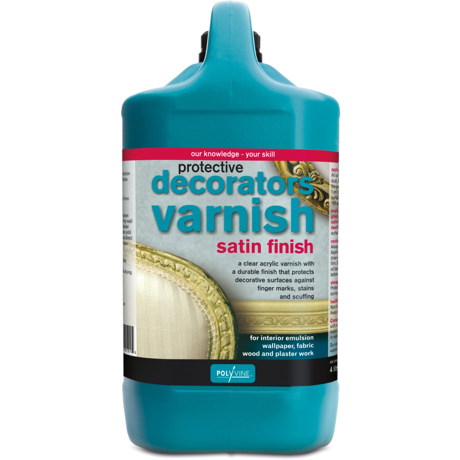Polyvine WaterBased Decorator's Satin Varnish Gallon