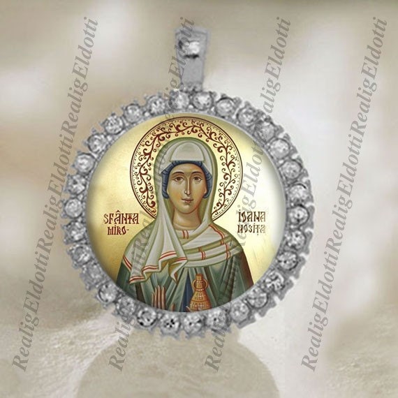 St Joanna the Myrrhbearer Catholic Patron Saint Silver Tone