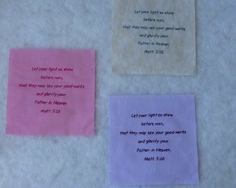 Bible verse fabric | Etsy