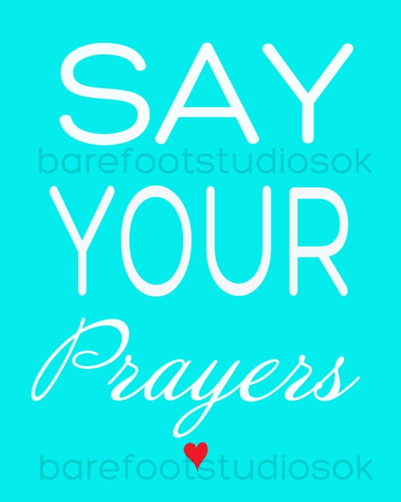 Say Your Prayers Printable Wall Art Printable Nursery Art