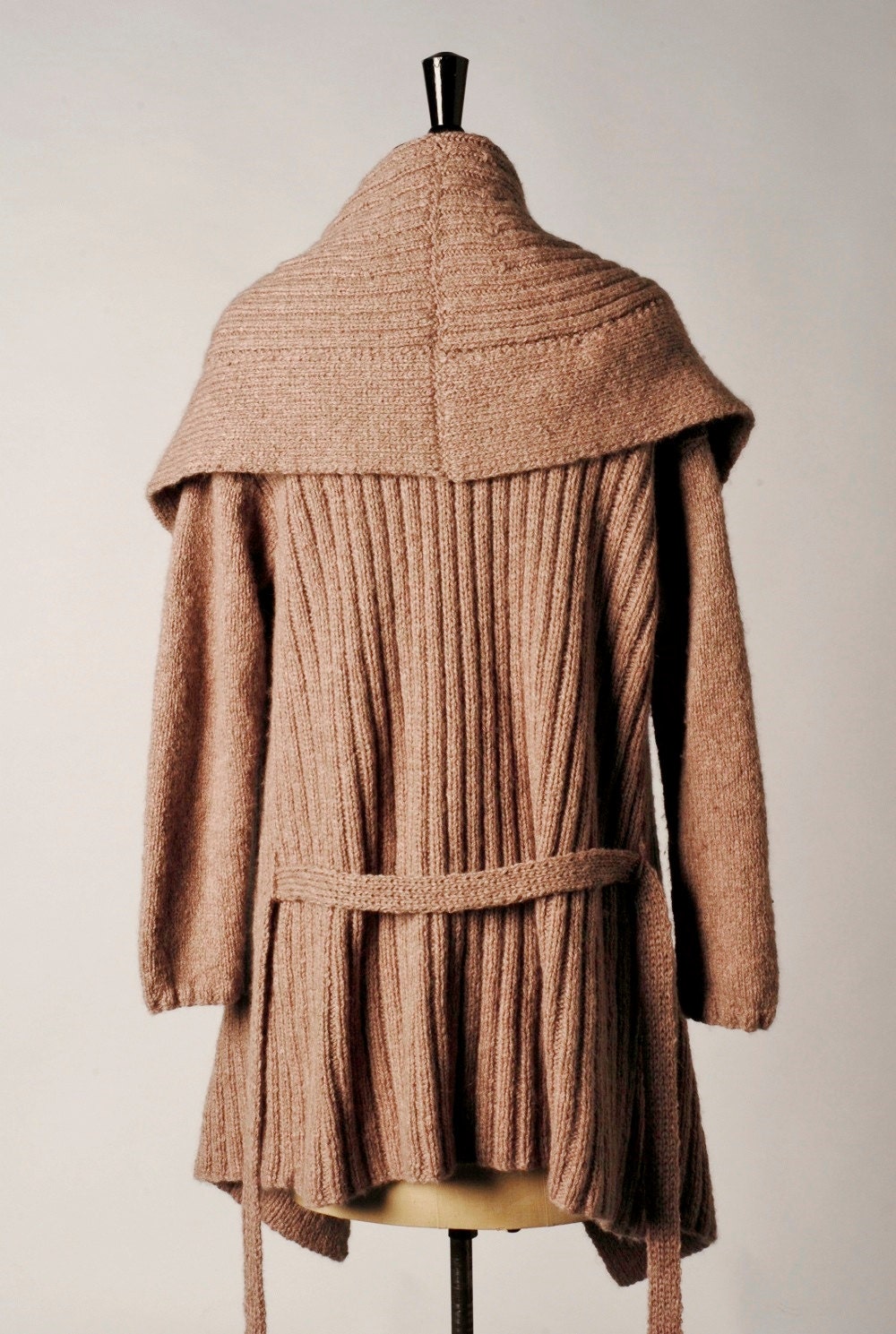 Knitting Pattern PDF Shawl Collar Wrap by JennieAtkinsonKnits