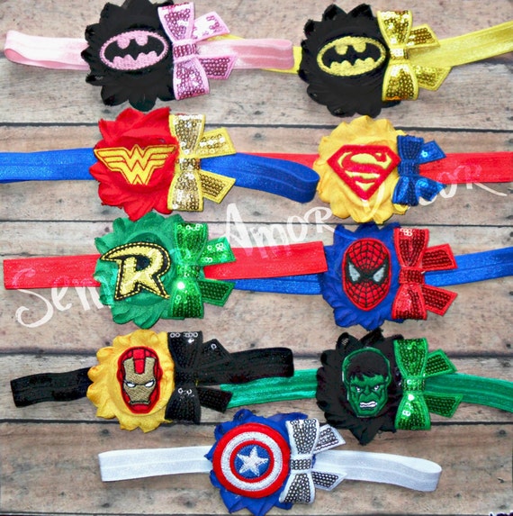 Superhero Headband Marvel Headband Villain by SemperAmorDecor