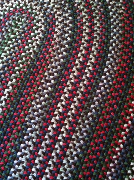 Beautiful Handmade PA Amish Antique Primitive Braided Rug