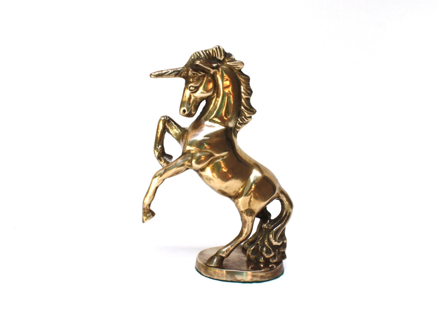 Brass Unicorn statue Vintage Brass Unicorn Figure Unicorn