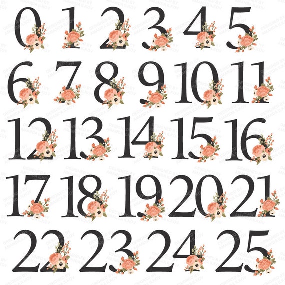 table numbers clipart - photo #13