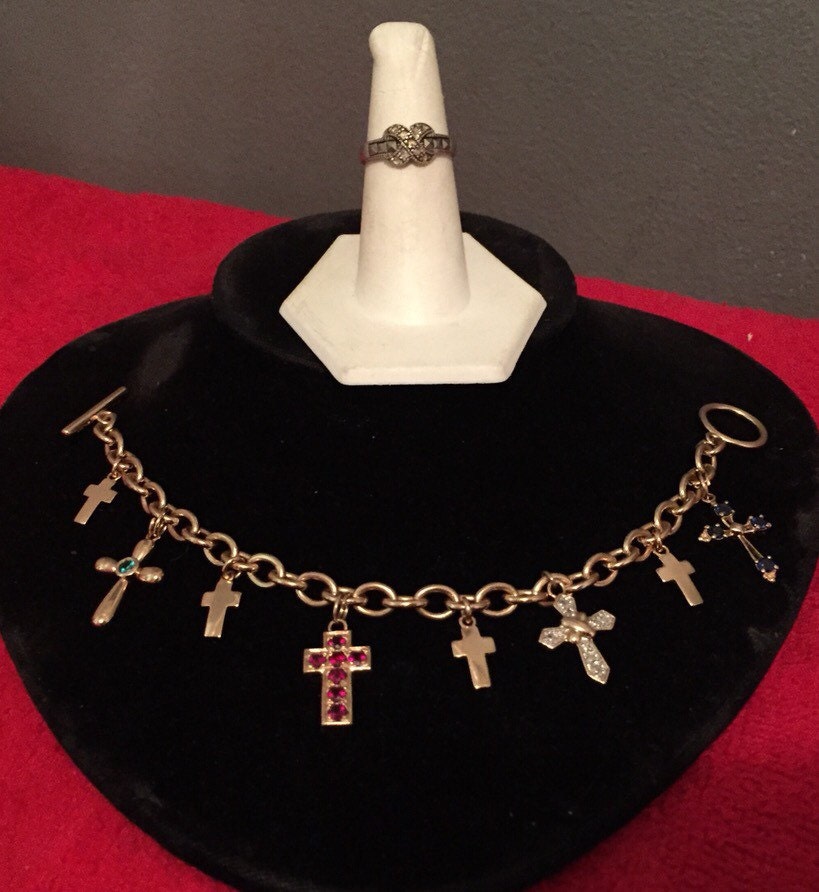 14K Yellow Gold Over Sterling Silver by DeepSouthTreasure on Etsy