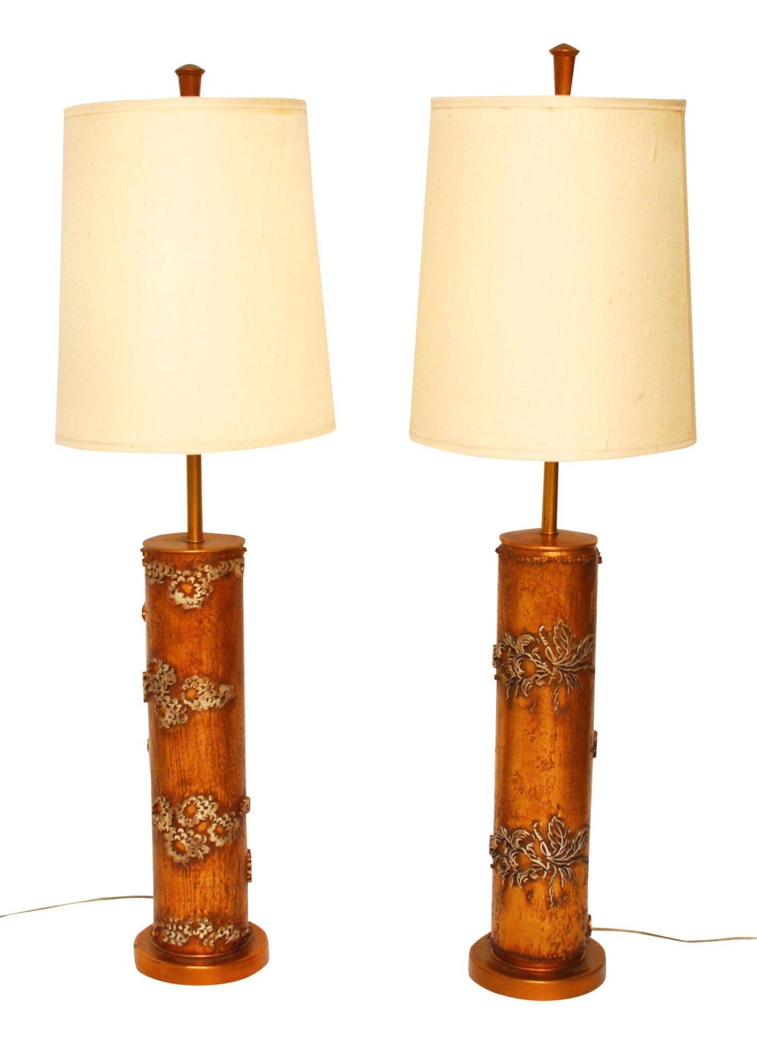 MCM Wallpaper Roller Lamps