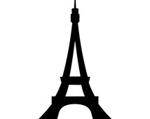 Artículos únicos para eiffel tower decal | Etsy