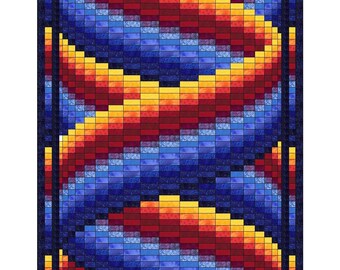 Curlz Bargello Quilt Pattern