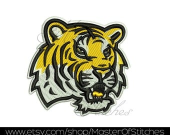 lsu tigers design for embroidery machines 4x4 - Instant Download