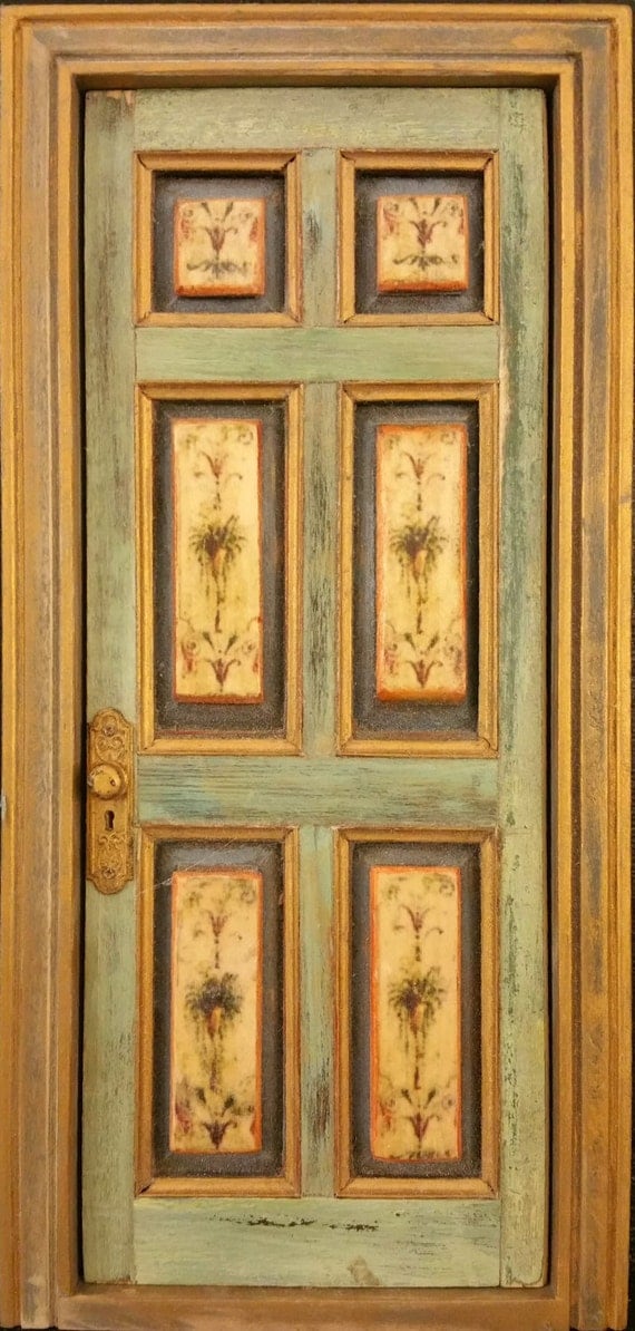 Dollhouse Miniature Door Tommy Bahama Inspired