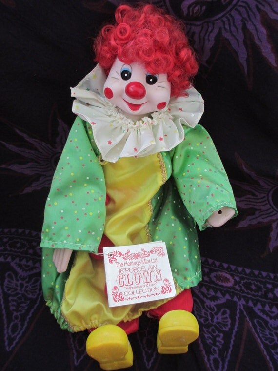 Vintage Heritage Mint Ltd. Clown Doll named Frankie