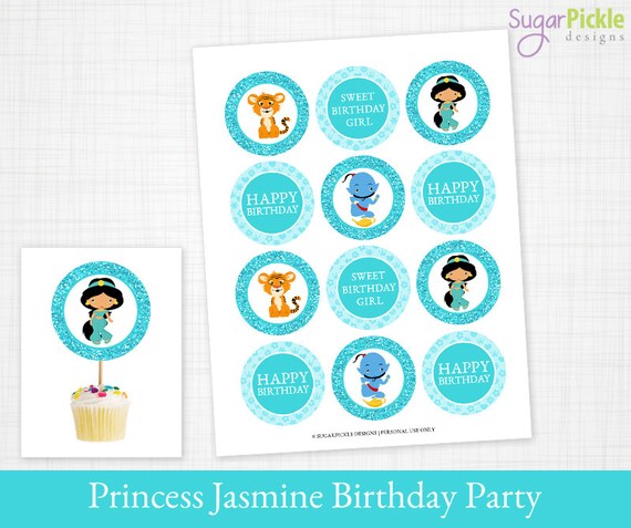 Free Free 254 Princess Jasmine Cupcake Toppers Printable SVG PNG EPS DXF File