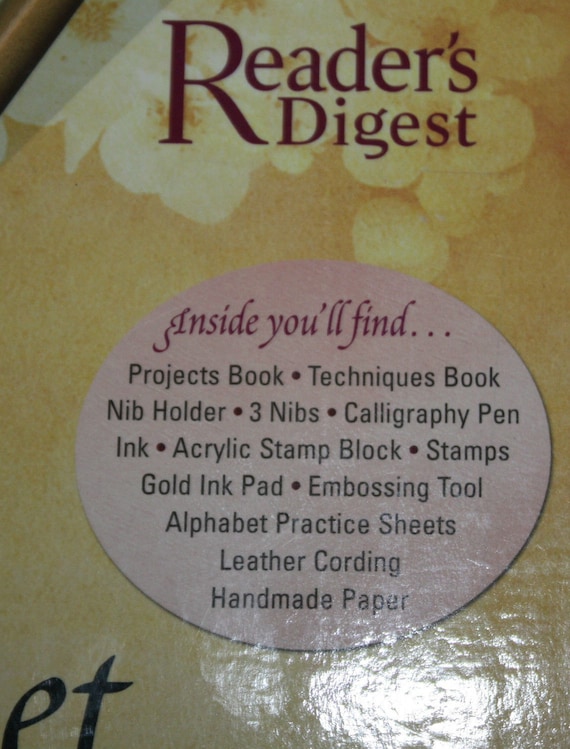 Readers Digest The Complete Calligraphy Amp Stationery Set