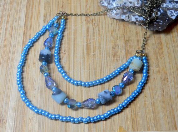 Unique artisan handmade beaded necklace by BethExpressions on Etsy