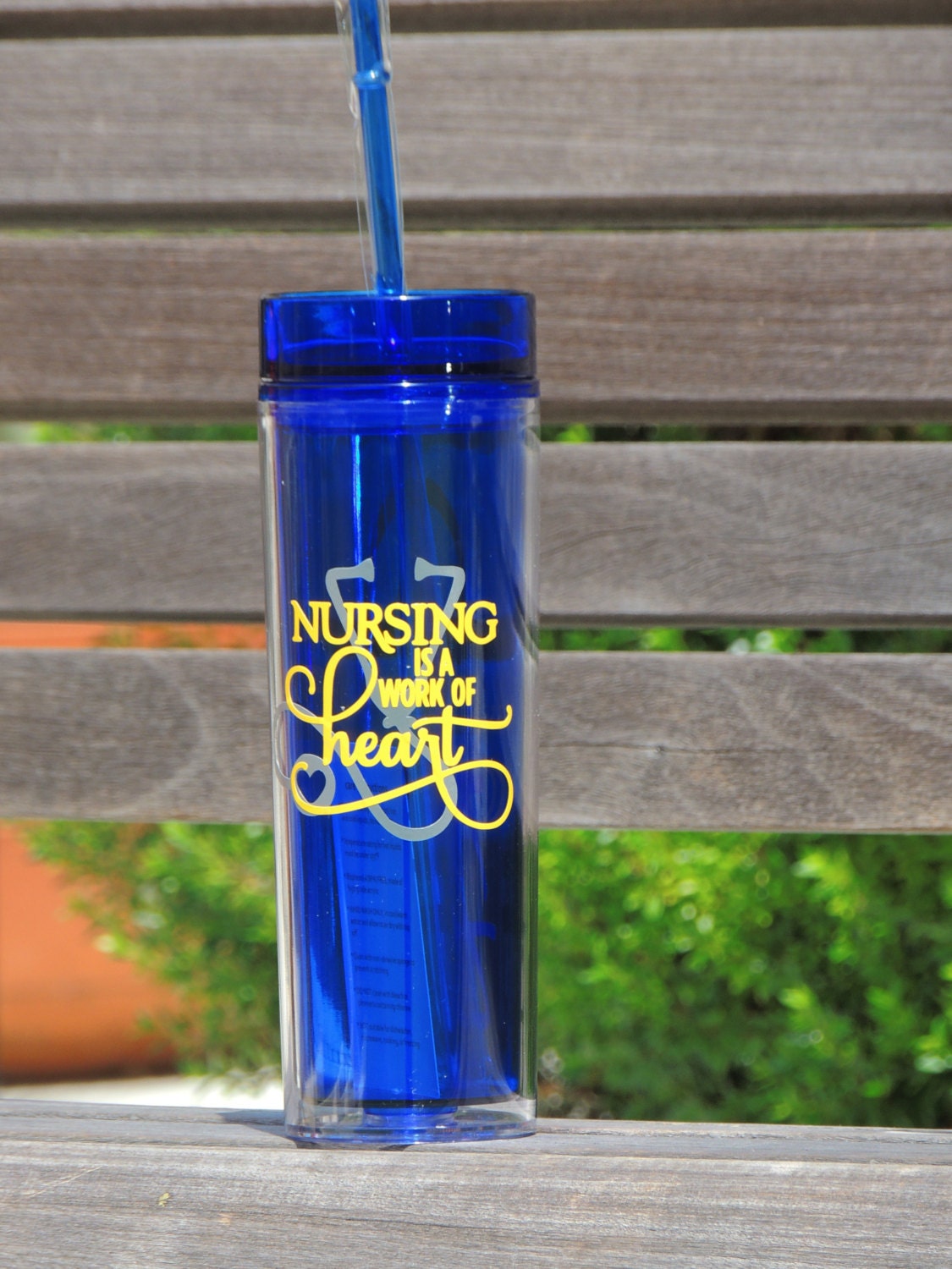 nurse cup acrylic cup skinny cup customized gift