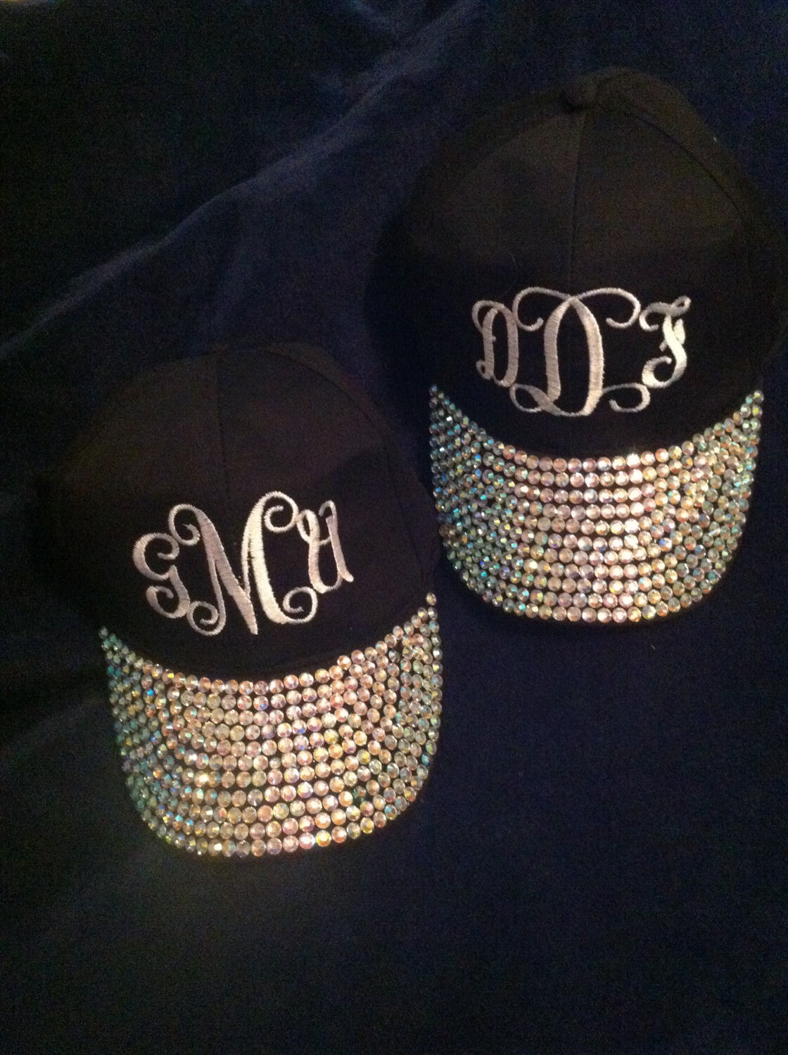 Personalized Ball caps Bling Caps Rhinestone by
