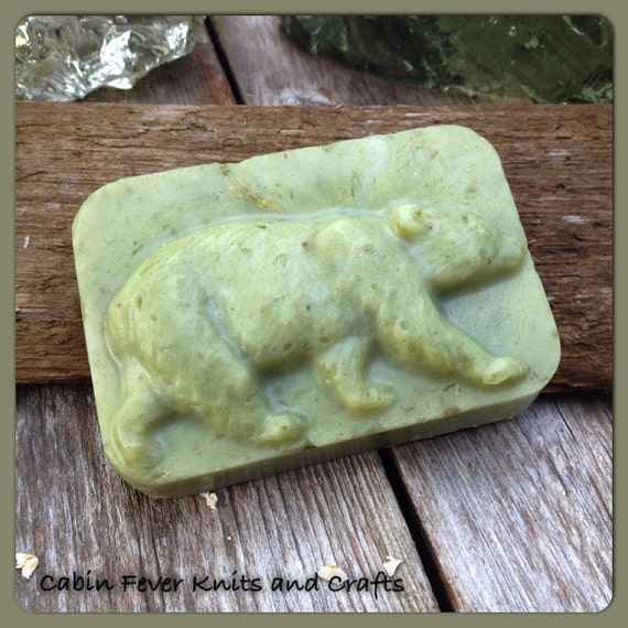 Soap / Bear Soap / Grizzly bear / Organic Soap / by TracyLanktree
