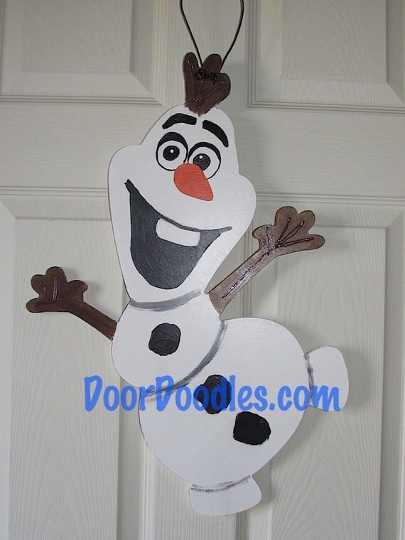 items similar to ready to ship olaf frozen snowman door decoration
