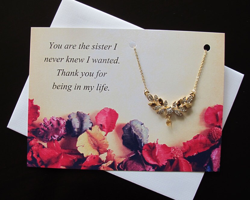 Sister Thank You Card Appreciation Card Family Card