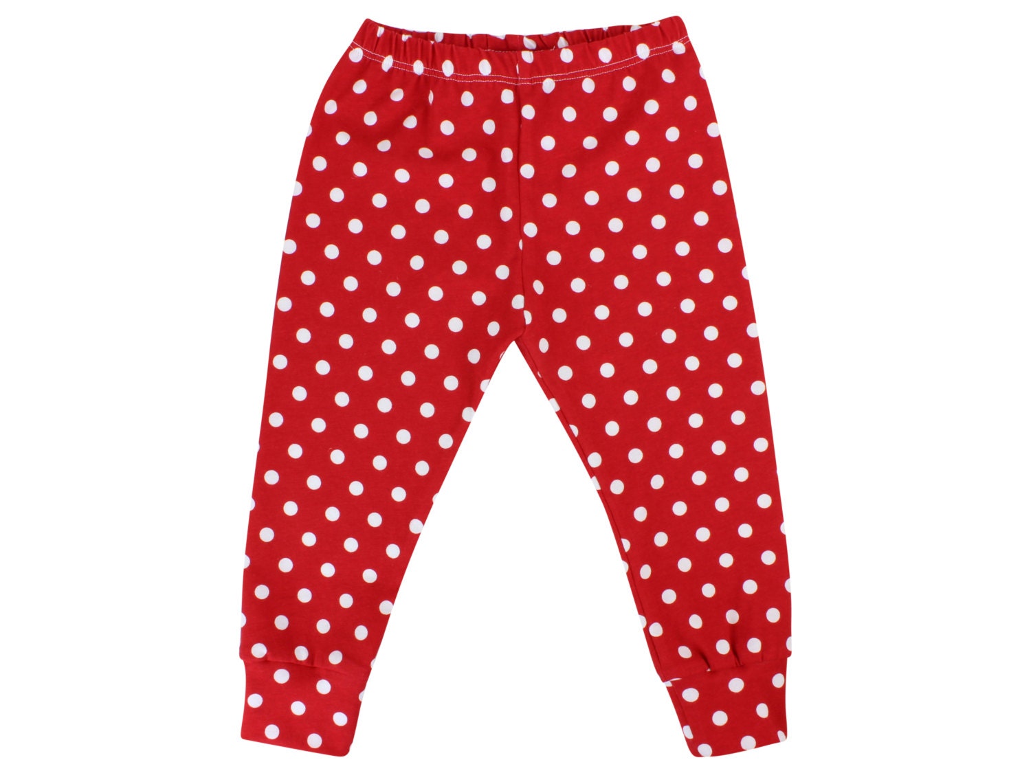 Red Polka Dot Baby Leggings Red and White Toddler Leggings