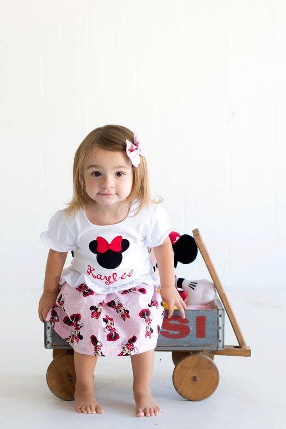 Minnie Mouse Skirt By Ittybittycouture1 On Etsy