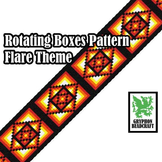 Loom Beading Pattern Rotating Boxes Flare Theme
