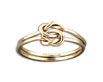 Hand Crafted Double Love Knot Ring